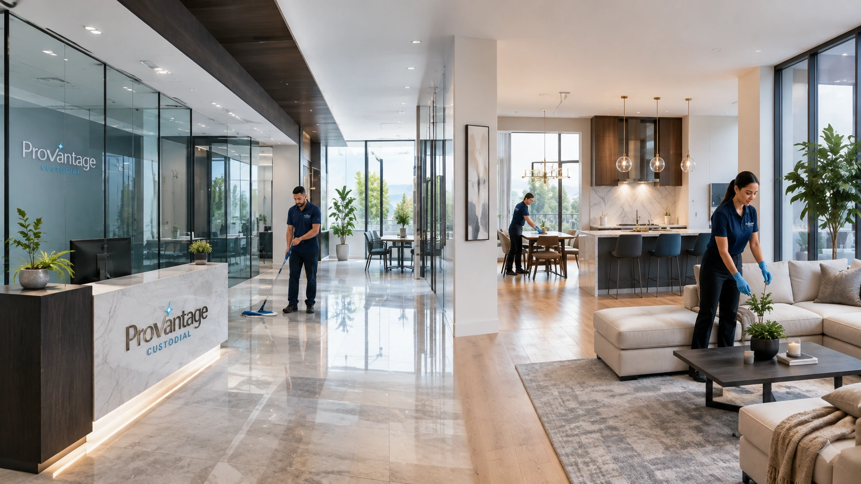 Provantage Custodial commercial and residential cleaning services in Central Florida